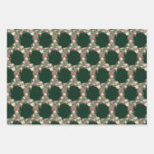 Feuille De Papier Cadeau aquarelle traditionnelle fêtesse florale (Devant)