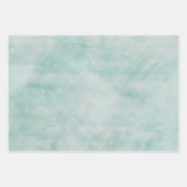 Feuille De Papier Cadeau Aquarelle verte et orange (Devant)