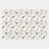 Feuille De Papier Cadeau Aquarelle Whimsical Whimsical Ocean Sea Party Cadf (Devant)