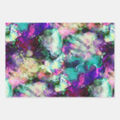 Feuille De Papier Cadeau Aquarelles d'imaginaire en tons multiples : (Devant 2)