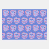 Feuille De Papier Cadeau Aquarius Zodiac Coquette Coeur gâteau d'anniversai (Devant 2)