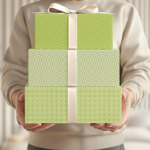 Feuille De Papier Cadeau Arabe Aïd Moubarak Enfants Étoile Verte Citation M