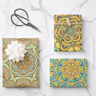 Feuille De Papier Cadeau Arabesque