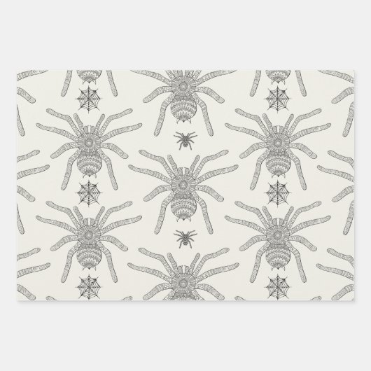 Feuille De Papier Cadeau Araignée (Devant 3)