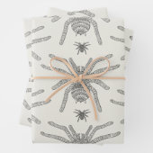 Feuille De Papier Cadeau Araignée (En situation)