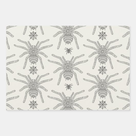 Feuille De Papier Cadeau Araignée (Devant)