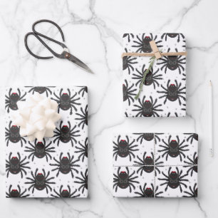 Feuille De Papier Cadeau Araignées monstres