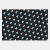 Feuille De Papier Cadeau Arbre blanc brillant hiver (Devant 2)