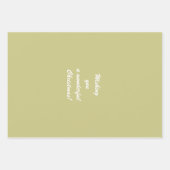 Feuille De Papier Cadeau Arbre de Noël (Devant 2)