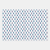 Feuille De Papier Cadeau Arbre de Noël Chic Moderne (Devant 3)