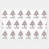 Feuille De Papier Cadeau Arbre de Noël Cotton Reel (Devant 3)