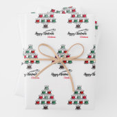 Feuille De Papier Cadeau Arbre de Noël Cotton Reel (En situation)