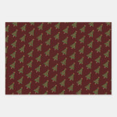 Feuille De Papier Cadeau Arbre de Noël de la pièce d'échecs (Devant 3)