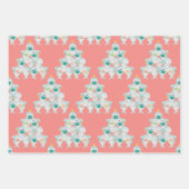 Feuille De Papier Cadeau Arbre de Noël des petits requins (Devant)