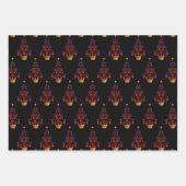 Feuille De Papier Cadeau Arbre de Noël du procureur (Devant)