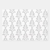 Feuille De Papier Cadeau Arbre de Noël du texte de cello (Devant 2)