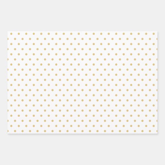 Feuille De Papier Cadeau Arbre de Noël en or blanc minimal (Devant 3)