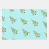 Feuille De Papier Cadeau Arbre de Noël minimaliste (Devant 2)