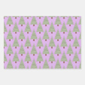 Feuille De Papier Cadeau Arbre de Noël minimaliste (Devant)