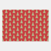 Feuille De Papier Cadeau Arbre de Noël minimaliste (Devant 3)