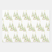 Feuille De Papier Cadeau Arbre de Noël Polka Dot (Devant 2)