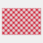 Feuille De Papier Cadeau Arbre de Noël Rustique Flannel (Devant 3)