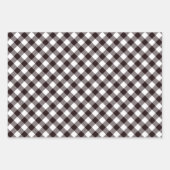 Feuille De Papier Cadeau Arbre de Noël Rustique Flannel (Devant)