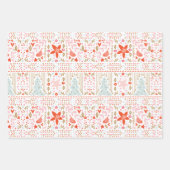 Feuille De Papier Cadeau Arbre de Noël Thème haute qualité (Devant)