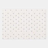 Feuille De Papier Cadeau Arbre des bois et étoiles (Devant 2)