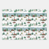 Feuille De Papier Cadeau Arbre Obtention Jour Vacances Wrap (3 feuilles) (Devant)