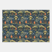 Feuille De Papier Cadeau Arbres & Canards (Devant)