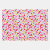 Feuille De Papier Cadeau Arbres de Noël (Devant 3)