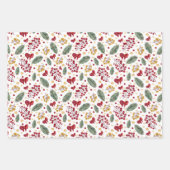 Feuille De Papier Cadeau Arbres de Noël et souris (Devant)