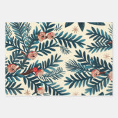 Feuille De Papier Cadeau Arbres de Noël motif (Devant)