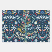 Feuille De Papier Cadeau Arbres de Noël motif (Devant 2)