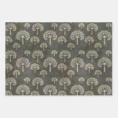 Feuille De Papier Cadeau Arbres en hiver (Devant 2)