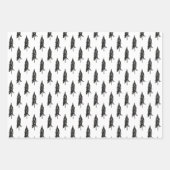 Feuille De Papier Cadeau Arbres Hanoukka modernes Black & Gold heureux (Devant 2)