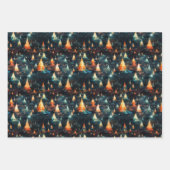 Feuille De Papier Cadeau Arbres modernes Abstraits : Conception audacieuse  (Devant)