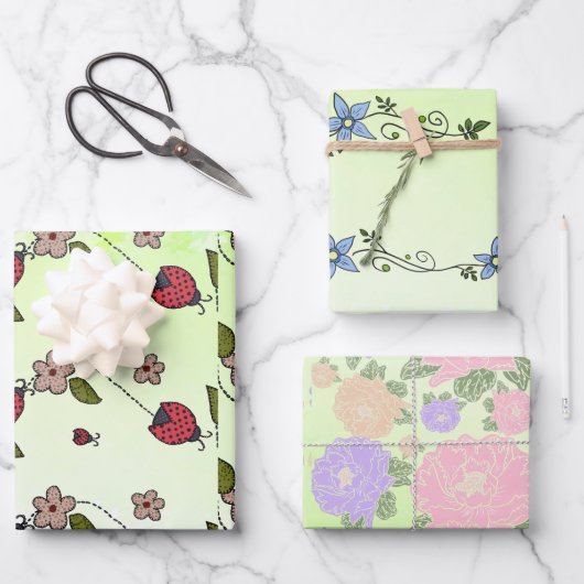 Feuille De Papier Cadeau Arc-en-ciel (Recto)