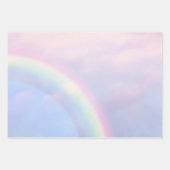 Feuille De Papier Cadeau Arc en ciel d'espoir - pastel, (Devant)