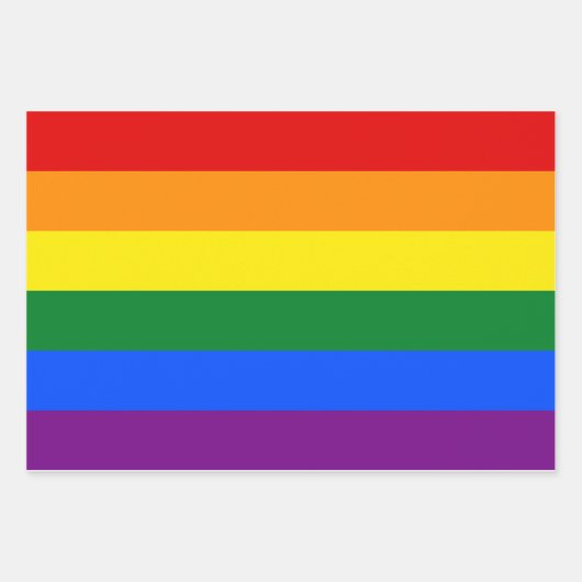 Feuille De Papier Cadeau Arc-en-ciel LGBT Pride (Devant)