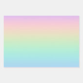 Feuille De Papier Cadeau Arc-en-ciel pastel (Devant 2)