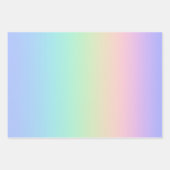 Feuille De Papier Cadeau Arc-en-ciel pastel (Devant)