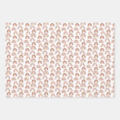 Feuille De Papier Cadeau Arc-en-ciel rose beige Boho (Devant)