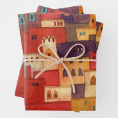 Feuille De Papier Cadeau Architecture d'aquarelle Maroc (En situation)