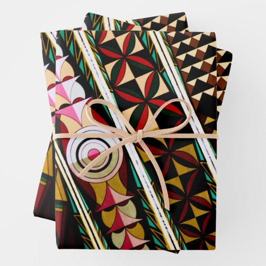 Feuille De Papier Cadeau Architecture espagnole (En situation)