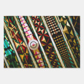 Feuille De Papier Cadeau Architecture espagnole géométrique colorée (Devant 3)