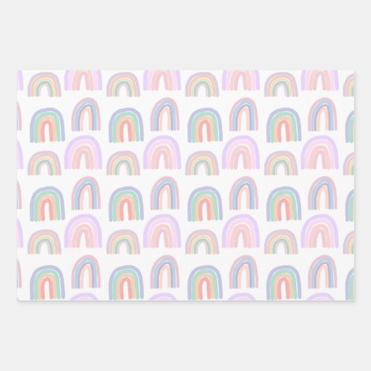 Feuille De Papier Cadeau Arcs-en-ciel (Devant 3)