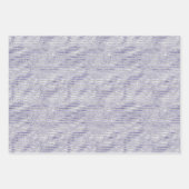 Feuille De Papier Cadeau Argent violet rayures de Parties scintillant (Devant)