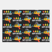 Feuille De Papier Cadeau Arme à eau et ballons fête d'été (Devant 2)